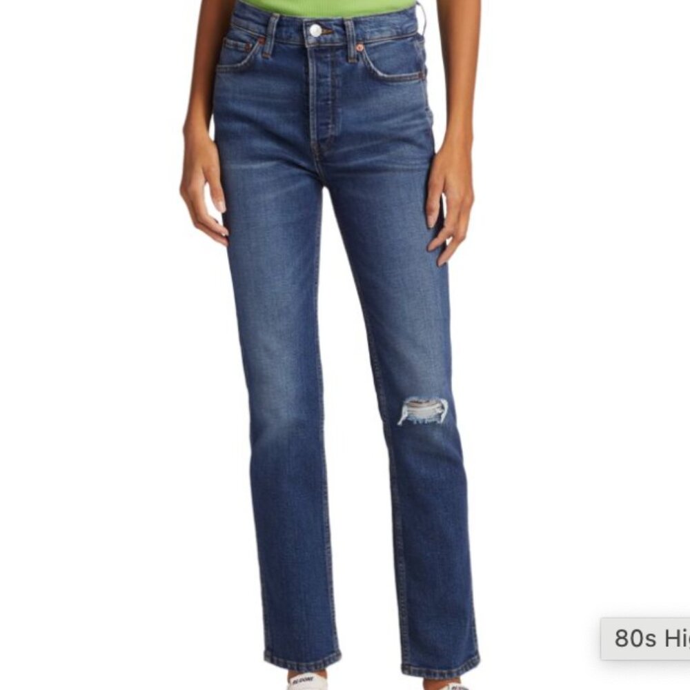 Re/done 80's slim straight jeans